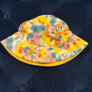 Ivory Ella Yellow Multi Tie-Dye Bucket Hat